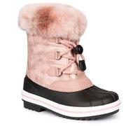 (32, Pink) Trespass Unisex Kids Snowboot Faux Fur Trim Eiry