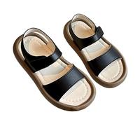 Unisex Kids Summer Sandals Baby Breathable Barefoot Shoes Brown Moulded Ridge Bottom For Wide Fit Slippers Water Toddler Slip And Slide Little Big Kid Summer Autumn (Black,8)