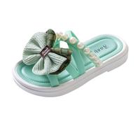 Unisex Kids Summer Sandals Baby Queen Dress Up Shoes 2-7 Years Little Girls Bowknot Boys Cloud Shower Slippers Water-Friendly Lightweight Slip-On Clogs Pink Beach Holiday Buckle (Green,12.5)