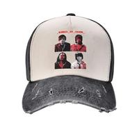 Unisex Kings Rock Band of Leon Baseball Caps Adjustable Vintage Dad Hats Color-Block Denim Trucker Cap for Man Woman