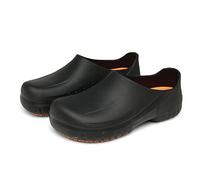 Unisex Kitchen Shoes for Chef Men Women Non Slip Lightweight Garden Comfort Kitchen Hospital Work Clog Black UK 7