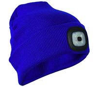 Unisex Knit Beanie Hat With Rechargeable 4 LED Torch Light Head Lamp One Size Outdoors Camping Fishing