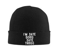 Unisex Knit Hat I'm Dave Doing Dave Things Winter Hats Warm Winter Hat Soft Thermal Hats for Camping Hiking Cozy