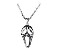 unisex Kpop Creative Exaggerated Ghost Face Skull Mask Pendant Necklace Men's Vintage Necklace For Boy Punk Trendy Gift gifts