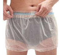 Unisex Leakproof Incontinence Knickers, Oversized Waterproof Underwear, Adult Reusable Diaper Covers, Washable Plastic Protective Knickers, Shower-Proof Daily Care Pants for Men & Women(XXL)
