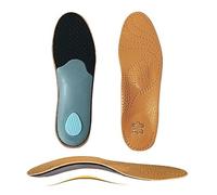 Unisex Leather Orthotic Flat Foot Shoe Insoles High Arch Support Orthopedic Pad for Correction OX Leg Health Foot Care