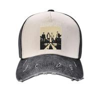 Unisex Leon Rock Band Kings Baseball Caps Adjustable Vintage Dad Hats Color-Block Denim Trucker Cap for Man Woman