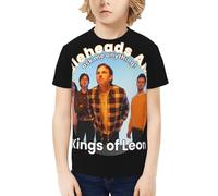 Unisex Leon Rock Band Kings T-Shirts Teenager Graphic Summer Tees Multi-Sided Printed Short Sleeve Shirt Multicoloured L