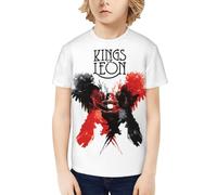 Unisex Leon Rock Band Kings T-Shirts Teenager Graphic Summer Tees Multi-Sided Printed Short Sleeve Shirt Multicoloured M
