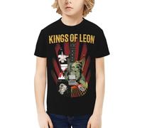 Unisex Leon Rock Band Kings T-Shirts Teenager Graphic Summer Tees Multi-Sided Printed Short Sleeve Shirt Multicoloured L