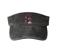 Unisex Leon Rock Band Kings Visor Adjustable Vintage Washed Denim Visors Empty Top Baseball Cap for Women Men