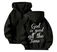 Unisex Letter Print Zip Hoodie | Streetwear Pullover Loose Fit Cardigan Yellow Women, black, XXL