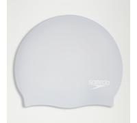 Unisex Long Hair Silicone Cap Silver/White - One Size Silver/White One Size