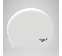 Unisex Long Hair Silicone Cap White/Black - One Size White/Black One Size