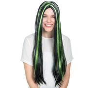 Unisex Long-Haired Vampire Wig Costume Halloween Fancy Dress Outfit Gothic