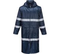 UNISEX LONG HOODED WATERPROOF RAIN COAT OUTDOOR LIGHTWEIGHT CLASSIC RAIN JACKET