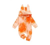 Unisex Long Sleeve Bodysuit Infant Grow for Newborn to 12 Months Cotton ne-Piece Soft Cotton Baby Grow Vest Sleepsuit Baby Vests, Cotton Unisex Baby Bodysuit Vests (Orange, 3-9 Months)