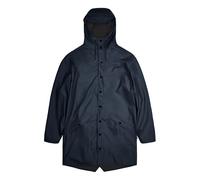 Unisex Long Waterproof Waxcoat Navy blue S