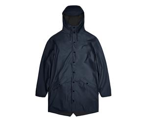 Unisex Long Waterproof Waxcoat Navy blue S