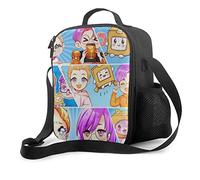 Unisex Lunch Bag Lovely Lanky-Box Handbag Snack Dinner Tote Lunch Boxes Bags for School and Office Black