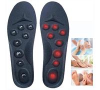 Unisex Magnetic Massage Insoles Foot Acupressure Shoe Pads, Acupressure Slimming Insoles For Weight Loss Washable and Cutable Reflexology Pain Relief Shoe Insoles for Men & Women,S(35-41),2 PAIRS