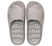 Unisex Massage Slippers Fatigue Relief Blood Circulation Non-Slip Bathroom Shoes Beach Slides Drainage Quick-Drying Soft Sole Foot Therapy Footwear Easy Wear Indoor Outdoor Gym Pool Grey