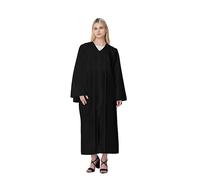 Unisex Matte Choir Robes for Church &Graduation Gown Only,Graduation Robe,Pulpit Robes and Judge Robes, Black, 54