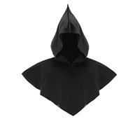 Unisex Medieval Cowl Hat Renaissance Pointed Hood Shawl Vintage Gothic Performance Attire Steampunk Costume Accessories Garment