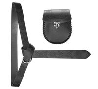 Unisex Medieval Waist Belt with Coin Pocket Historical Costume Accessories and Wallet Bag for Stage Show Wallet Waist