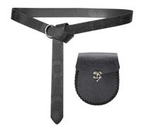 Unisex Medieval Waist Belt with Coin Pocket Historical Costume Accessories Belt and Wallet Bag for Stage Show