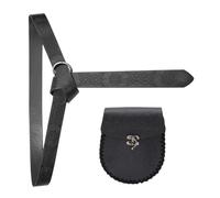 Unisex Medieval Waist Belt with Coin Pocket Historical Costume Accessories Belt and Wallet Bag for Stage Show