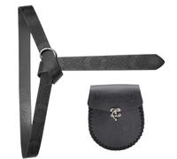 Unisex Medieval Waist Belt with Coin Pocket Historical Costume Accessories Belt and Wallet Bag for Stage Show Pouch