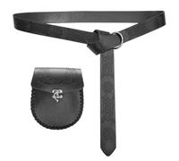 Unisex Medieval Waist Belt with Coin Pocket Historical Costume Accessories Belt and Wallet Bag for Stage Show Pouch