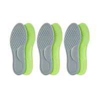 Unisex Memory Foam Orthopedic Insoles Deodorizing Insole Shoes Sports Absorbs Sweat Soft Shoe Accessories(Grey(6pcs),35-36)