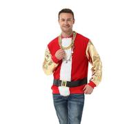 Unisex Men's Christmas Jumper Hoodie Funny Ugly Reindeer Santa Elf Novelty Xmas Tree Womens's Gift Sweater, Bling Santa Baby, 3XL