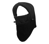 Unisex Mens Ladies Teens Thermal Fleece Balaclava Mask Hood Head and Neckwarmer Ski Sports Wind Stopper-Black