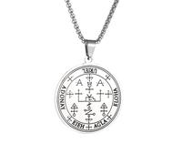 unisex Men's Religious Scripture Solomon Seal Seven Angels Seal Pendant Necklace Punk Birthday Trendy Jewelry Jewelry Accessories