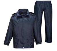 Unisex Mens Womens Rain Suit Waterproof Hooded Jacket & Trouser Set ( 2 Piece)