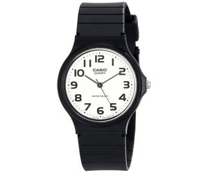 Unisex Mens Womens Watch CASIO Vintage MQ-24-7B2 Silicone Black White Classic