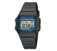 Unisex Mens Womens Wristwatch CASIO F-105W-1AWYEF Silicone Black Classic Alarm