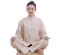Unisex Monk Costume Buddhist Practice Attire Comfortable Breathable Prayer Clothing