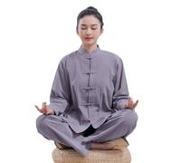 Unisex Monk Costume Buddhist Practice Attire Comfortable Breathable Prayer Clothing