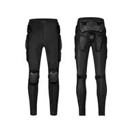 Unisex Motorcycle Protective Pants with Armor Pads, Impact Resistant Guard for Hips, Thighs & Knees, Anti-Fall Safety Gear for MTB, Dirt Bike and Motocross Racing L Size