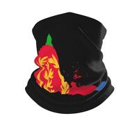 Unisex Neck Warmer Eritrea Flag Map Headwear Warmer Headscarf Multifunctional Neck Gaiter For Volleyball Climbing Fishing