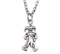 Unisex Necklace Pendant Women's Harlequin Pendant Necklace Simple Vintage Fashion Clown Funny People Jewelry Birthday Presents