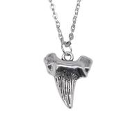 Unisex Necklace Pendant Women's Shark Tooth Pendant Necklace, Antique Color Vintage Simple, Birthday Presents