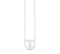 Unisex necklace with pendant 38-42cm Infinity Heart Necklace 925 Silver 0.1 cm - KE1496-001-12-L42v - unisex - THOMAS SABO - Necklaces - Gray - ONE SIZE - Accessories ONE SIZE