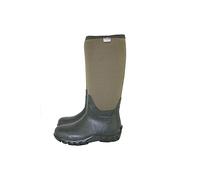 Unisex Neoprene Rubber Wellington Muck Boots Ladies Mens Green with Insulation - All Seasons