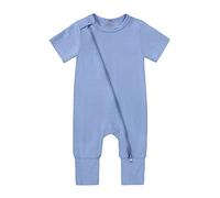 Unisex Newborn Onesie Romper Baby Ribbed Cotton One Piece Outfit Cute and Comfortable Vests Pregnancy Reveal Gift Sibling Matching Outfits Bodysuits Clothes Blue