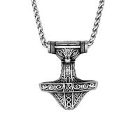 unisex Nordic ethnic Mjolnir Thor hammer necklaces for men Viking runes Celtic knot pendant Scandinavian vintage jewelry Jewelry Accessories